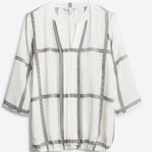 41 Hawthorn Detail Gathering Hem Blouse Size Medium